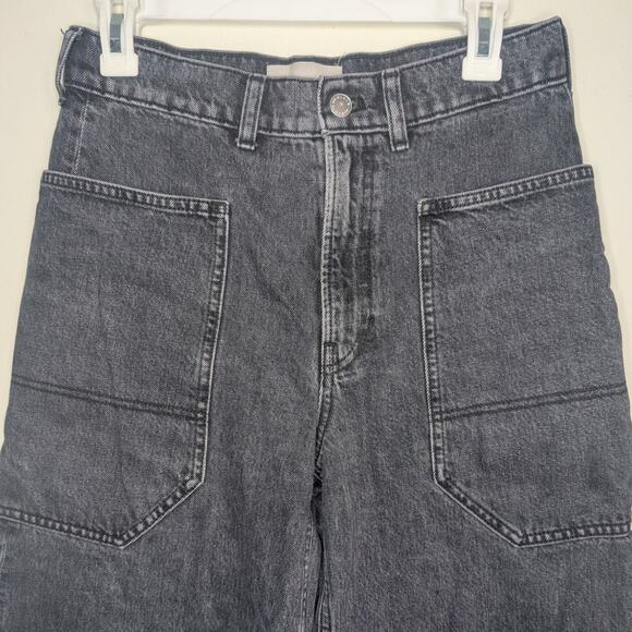 Everlane The Way-High Gardener Cropped Jean in Washed Black, Size 27 - Picture 5 of 10